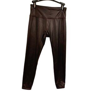 Athleta Elation Ultra High Rise‎ Shimmer Tight Antique Burgundy Size S